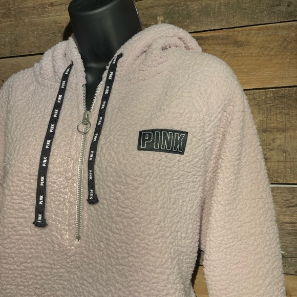 PINK Sherpa Hoodie - Picture 3 of 4